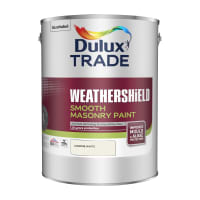 Dulux Trade Weathershield Smooth Masonry Paint 5L Jasmine White