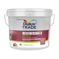 Dulux Trade Weathershield Smooth Masonry Paint Brilliant White 10L