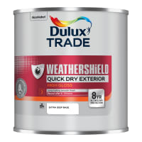 Dulux Trade Weathershield Quick Dry Exterior High Gloss Extra Deep Base 1L