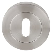 Keyhole Escutcheon Satin Chrome Plate