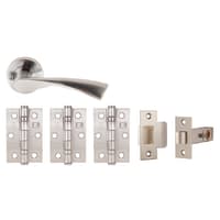 Flex Privacy Internal Door Pack Satin Chrome Plate