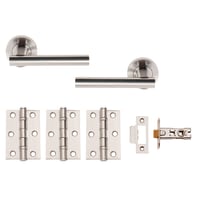 Sultan Internal Door Pack Satin Chrome Plate