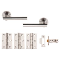 Sultan Privacy Internal Door Pack Satin Chrome Plate