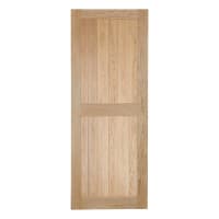 Heritage V Grooved Internal Oak Frame Ledge Select Rustic Door 1981 x 686 x 40mm
