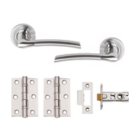 Plus Door Pack Polished Stainless Steel/Satin Chrome Dual Finish
