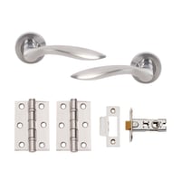 Open Door Pack Polished Stainless Steel/Satin Chrome Dual Finish