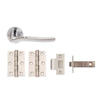 Mode Privacy Door Pack Polished/Satin Chrome Dual Finish