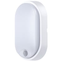 Luceco Eco Outdoor Oval LED Bulkhead Light & PIR Sensor 10W 700lm