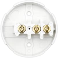BG Junction Box 3 Way 30A 3.5/89mm Dia White
