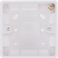 BG 800 Series Single Surface Pattress Box 32mm Round Edge White