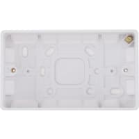 BG 800 Series Double Surface Pattress Box 32mm Round Edge White