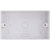 BG PVC Rounded Double Surface Box White 32mm