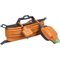 Masterplug Outdoor Weatherproof Single Socket 15m Extension Lead IP54