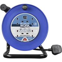 Masterplug Four Socket 13A Open Reel with 30m Cable