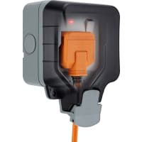 BG Nexus Storm Weatherproof Outdoor EV Single Switched Socket IP66