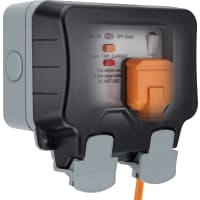 BG Nexus Storm Weatherproof Outdoor 13A Type A RCD Double Socket IP66