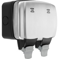 BG Decorative Weatherproof IP66 Double Switched 13A Power Socket