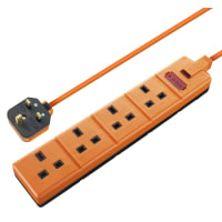 BG Electrical 1 Gang 13A Heavy Duty Extension Lead 10m L Orange
