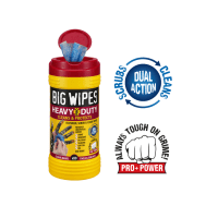 Big Wipes Antiviral Heavy Duty 4x4 Wipes Tub of 80