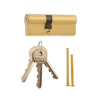 ERA 6-Pin 45/55mm Euro Profile Double Cylinder Lock Brass