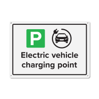 Rolec EV Charging Point Parking Sign A4 210 x 297mm Aluminium