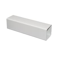FloPlast RPS4W 65mm Square Rainwater Downpipe White 4m