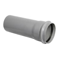 FloPlast SP3G Single Socketed Soil Pipe Grey 3m