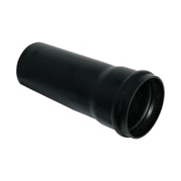 FloPlast SP3B 110mm Single Socketed Soil Pipe Black 3m
