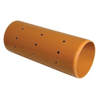 FloPlast D046P 110mm Plain Ended Underground Perforated Pipe 6m