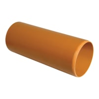 FloPlast 6D046 Plain Ended Underground Pipe 160mm x 6m