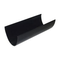 FloPlast RGH4B 115mm Hi-Cap Gutter Black 4m