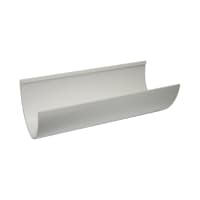 FloPlast RGH4W 115mm Hi-Cap Rainwater Gutter White 4m