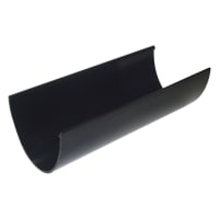 FloPlast RGX4B 170mm XtraFlo Rainwater Gutter Black 4m