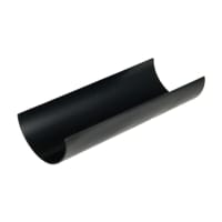 FloPlast RG4CI 112mm Half Round Rainwater Gutter Cast Iron Effect 4m