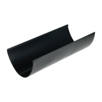 FloPlast RGH4CI 115mm Hi-Cap Rainwater Gutter Cast Iron Effect 4m