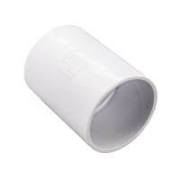 FloPlast WS08W 40mm Solvent Weld Waste Straight Coupling White