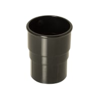 FloPlast RS1B 68mm Round Rainwater Downpipe Socket Black