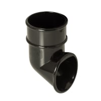 FloPlast RB3B 68mm Round Rainwater Downpipe Shoe Black