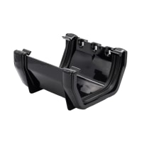 FloPlast RUS1B 114mm Square Rainwater Union Bracket Black