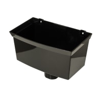 FloPlast RHS1B 65/68mm Rainwater Universal Hopper Black