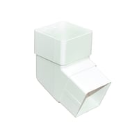 FloPlast RBS2W 112½° 65mm Rainwater Offset Bend White
