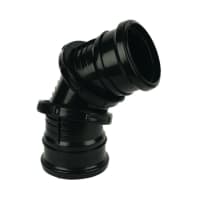 FloPlast SP560G 0-90° 110mm Soil Double Socket Adjustable Bend