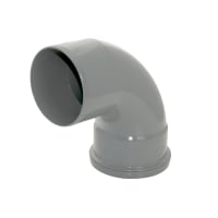 FloPlast SP161G 87½° 110mm Soil Single Socket Bend Grey