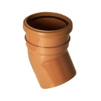 FloPlast D164 30° 110mm Underground Single Socket Bend