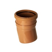 FloPlast D167 15° 110mm Underground Single Socket Bend
