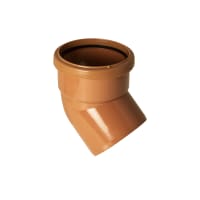 FloPlast D163 45° 110mm Underground Single Socket Bend