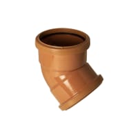 FloPlast D563 45° 110mm Underground Double Socket Bend