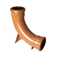 FloPlast D571 87½° 110mm Underground Double Socket Rest Bend