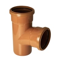 FloPlast D190 87½° Underground Double Socket Junction