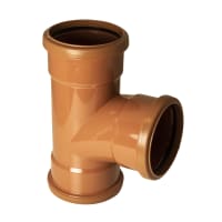 FloPlast D191 87½° 110mm Underground Triple Socket Junction